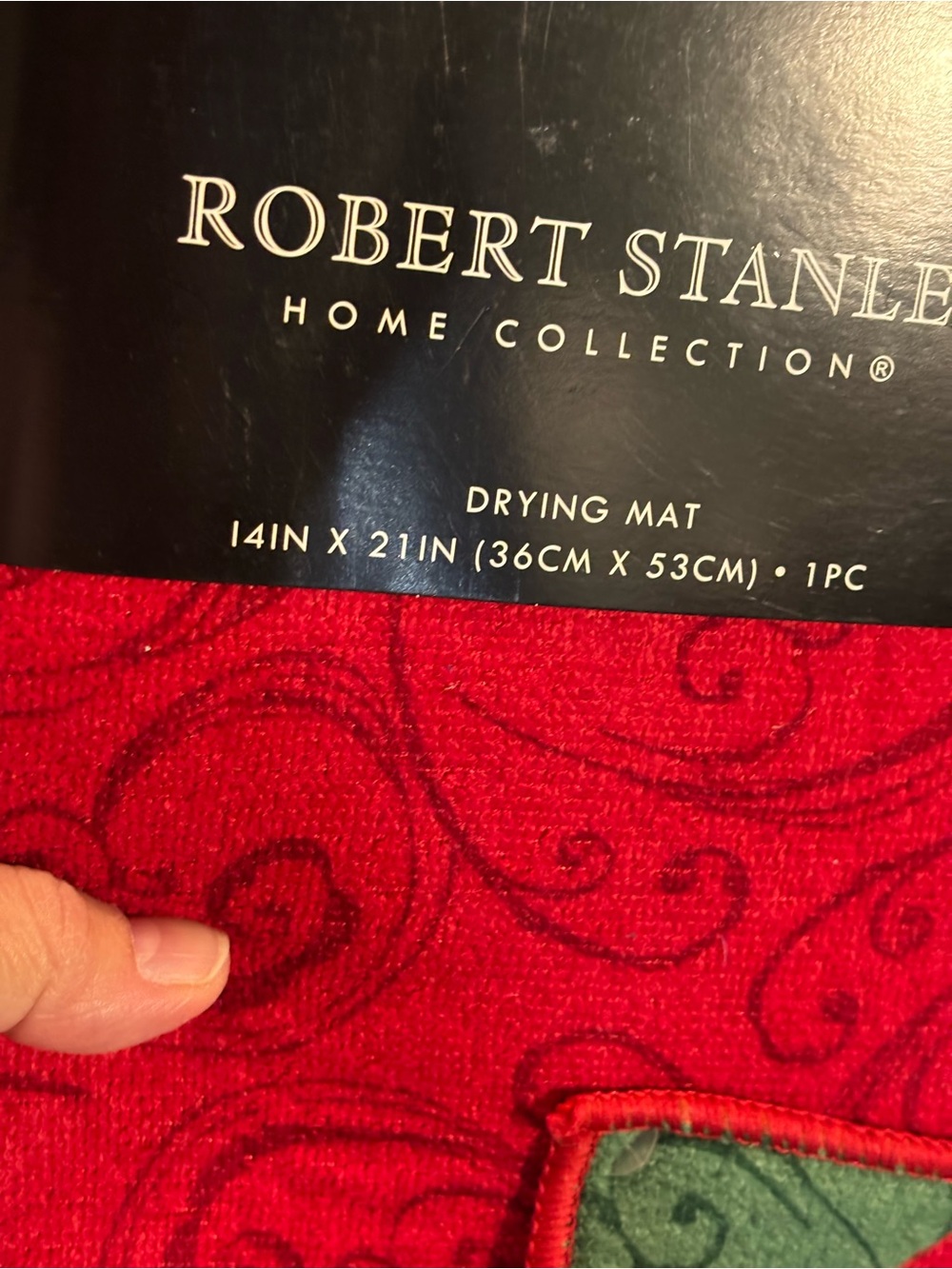 Red & Green Reversible Drying Mat - Picture 2 of 2